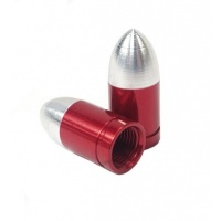 Ventieldopjes Bullet verschillende kleuren - Rood