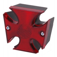 Achterlicht kruis zwart