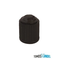 Ventieldop zwart PVC