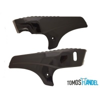 Zijscherm / zijkap set hoogglans zwart A35