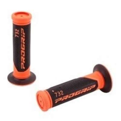Progrip handvaten zwart / oranje Foto van Progrip handvaten zwart / oranje