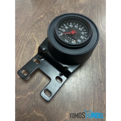 Snelheidsmeter / kilometerteller 60mm 100 km/h zwart