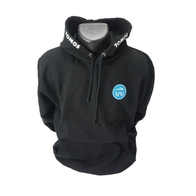 Hoodie Tomos zwart basic maat L Foto van Hoodie Tomos zwart basic maat L