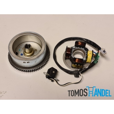 Ontsteking compleet met vliegwiel met pick-up origineel E-start Ontsteking compleet met vliegwiel met pick-up origineel E-start
