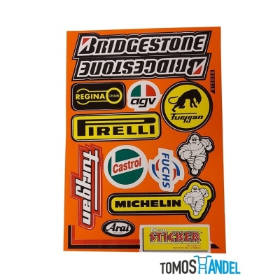 Stickerset Bridgestone Foto van Stickerset Bridgestone