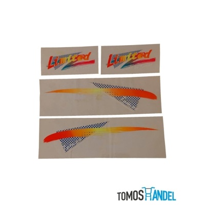 Stickerset Tomos Limited Neon Foto van Stickerset Tomos Limited Neon