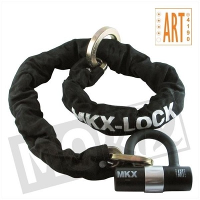 Kettingslot MKX ART4 loop met U-beugel 120cm Foto van Kettingslot MKX ART4 loop met U-beugel 120cm