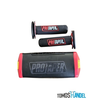 Barpad en handvatset protaper rood (voor cross stuur) Foto van Barpad en handvatset protaper rood (voor cross stuur)