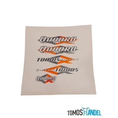 Stickerset Tomos Quadro origineel Foto van Stickerset Tomos Quadro origineel