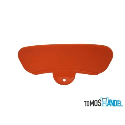 Oranje plaat op voet universeel Foto van Oranje plaat op voet universeel