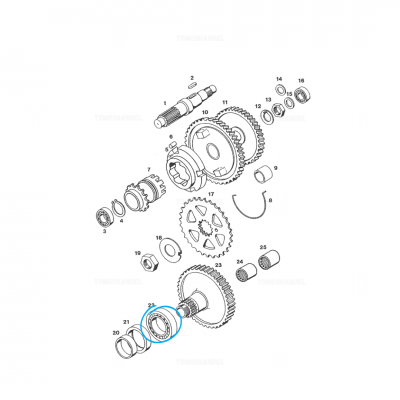 Lager voortandwiel NSK 6006 Lager voortandwiel NSK 6006