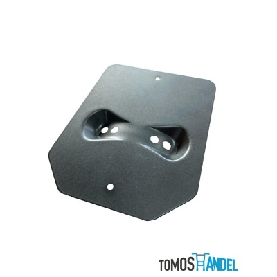 kentekenplaat houder staal zwart Foto van kentekenplaat houder staal zwart