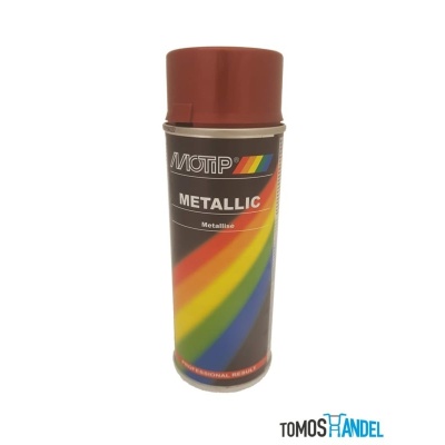 Foto van Motip spuitverf metallic rood 400mL