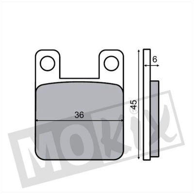Remblokset Tomos Youngster AJP klauw IGM Remblokset Tomos Youngster AJP klauw IGM