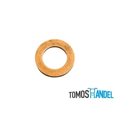 Kopere ring M8 extra dik en breed Foto van Kopere ring M8 extra dik en breed