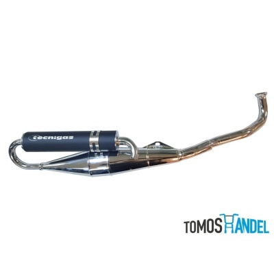 Tecnigas Next R terugloop uitlaat A3/A35 chroom Foto van Tecnigas Next R terugloop uitlaat A3/A35 chroom