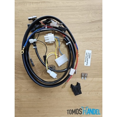 Kabelboom Tomos E-start bedrading met zekering T236809 Foto van Kabelboom Tomos E-start bedrading met zekering T236809