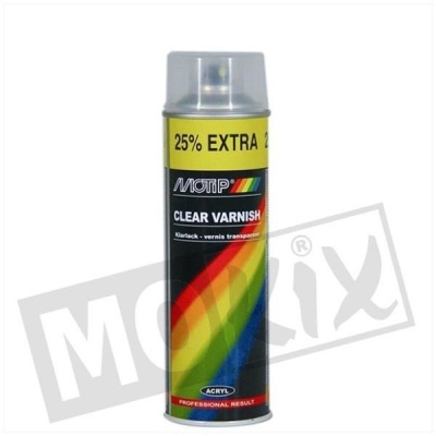 Foto van Motip spuitverf blanke lak mat 500mL