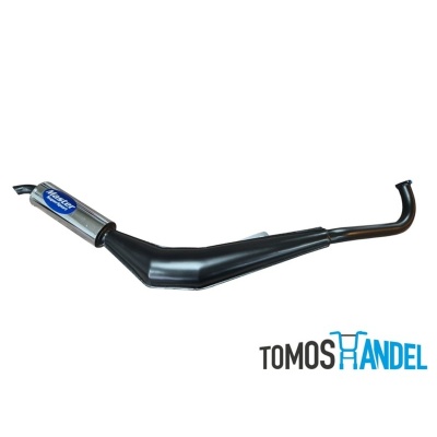 Master Supersport uitlaat A35 zwart / chroom Foto van Master Supersport uitlaat A35 zwart / chroom