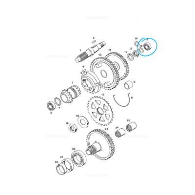 Lager carterkap / versnellingsbak NKE 6000 Lager carterkap / versnellingsbak NKE 6000