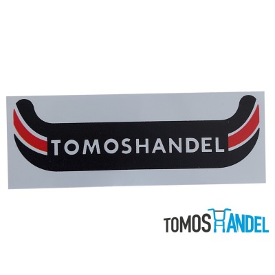 Sticker kentekenplaathouder Tomoshandel hoog model classic