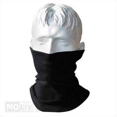 Nekwarmer col universeel zwart polyester Foto van Nekwarmer col universeel zwart polyester