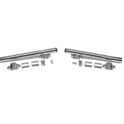 Clipon stuur set 26mm / 28mm chroom Foto van Clipon stuur set 26mm / 28mm chroom