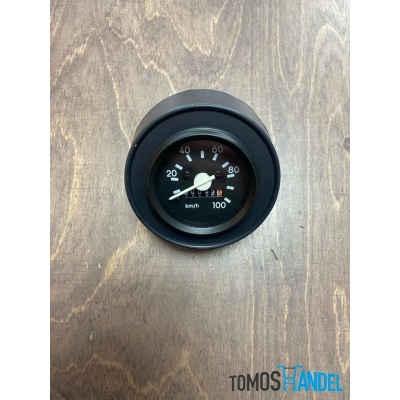 Snelheidsmeter / kilometerteller 60mm 100 km/h zwart