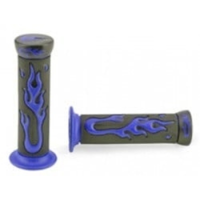 Handvaten vlam blauw / zwart Foto van Handvaten vlam blauw / zwart