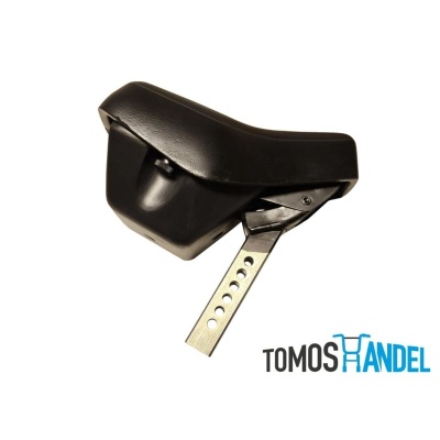 Zadel Tomos Quadro E-start met accubak origineel Foto van Zadel Tomos Quadro E-start met accubak origineel