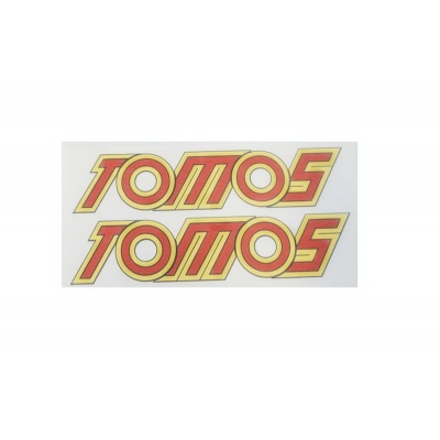 Stickerset Tomos 4L geel/rood Foto van Stickerset Tomos 4L geel/rood