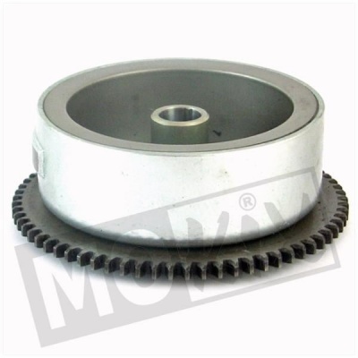 Tomos vliegwiel inclusief starterkrans voor pick-up ontsteking Foto van Tomos vliegwiel inclusief starterkrans voor pick-up ontsteking