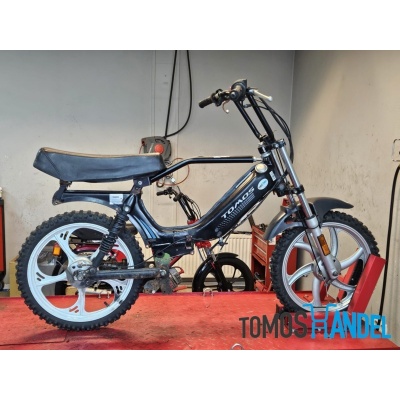 Stabilisatiestang bevestiging EBR Puch Maxi krom zwart - Aangepast voor Tomos Stabilisatiestang bevestiging EBR Puch Maxi krom zwart - Aangepast voor Tomos