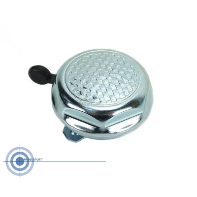 Bel universeel chroom 55mm Foto van Bel universeel chroom 55mm