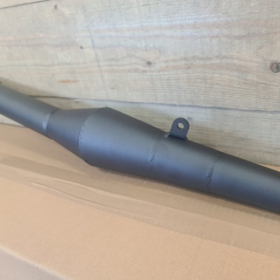 Tomos bullet p4 uitlaat zwart A35 race EVO-1 Tomos bullet p4 uitlaat zwart A35 race EVO-1