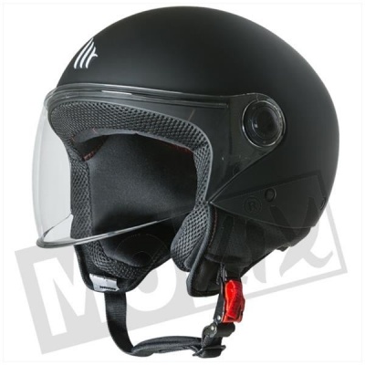 MT street solid mat zwart jet helm - S Foto van MT street solid mat zwart jet helm - S
