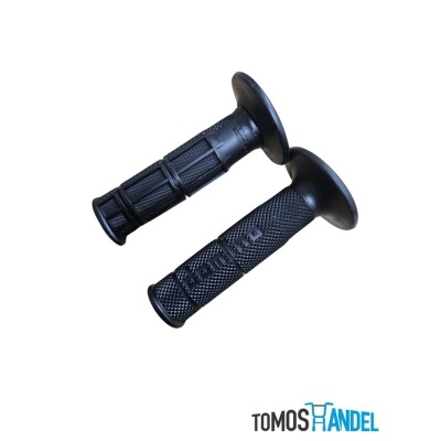 Domino handvaten set zwart cross enduro Foto van Domino handvaten set zwart cross enduro