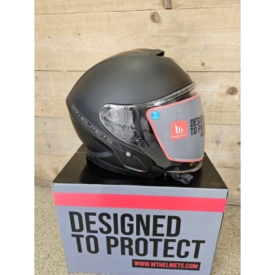 MT Thunder 3 SV Jet helm mat zwart maat M Foto van MT Thunder 3 SV Jet helm mat zwart maat M