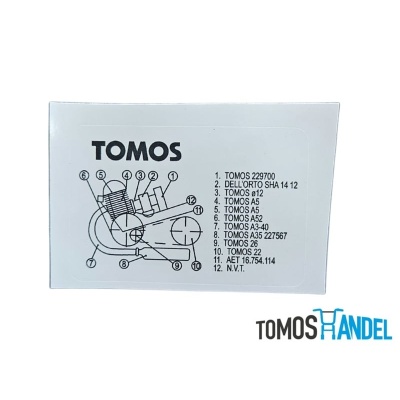 Frame sticker Tomos A35 Foto van Frame sticker Tomos A35