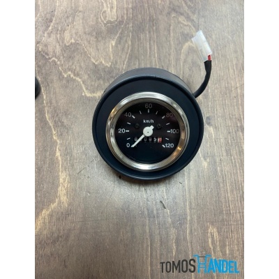 Snelheidsmeter / kilometerteller 60mm 120 km/h chroom