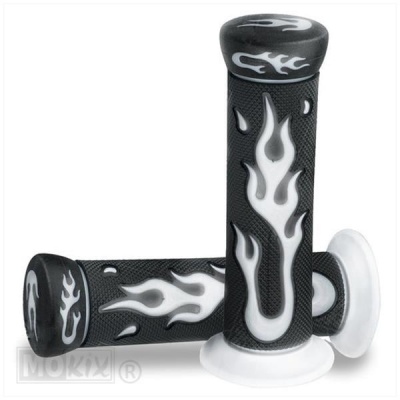 Foto van Handvaten vlam wit/ zwart
