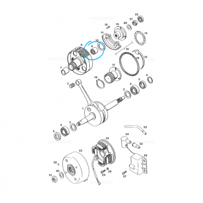 Naaldlager koppelingshuis FBJ HF1416 Naaldlager koppelingshuis FBJ HF1416