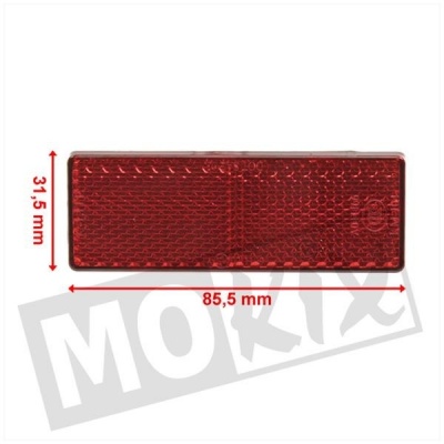 Reflector rood plak 85.5x31.5