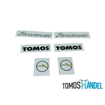 Stickerset Tomos Streetmate Foto van Stickerset Tomos Streetmate