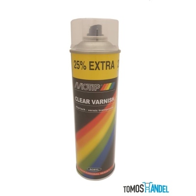 Foto van Motip spuitverf blanke lak 500mL