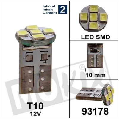 Lamp T10 12V LED Foto van Lamp T10 12V LED