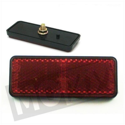 Reflector rood M6 bevestiging 90x35 Foto van Reflector rood M6 bevestiging 90x35