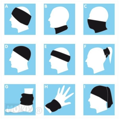 Nekwarmer col universeel zwart polyester Nekwarmer col universeel zwart polyester