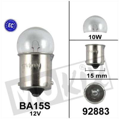 Bollard 10W 12V BA15s voor remlicht A-kwaliteit Foto van Bollard 10W 12V BA15s voor remlicht A-kwaliteit