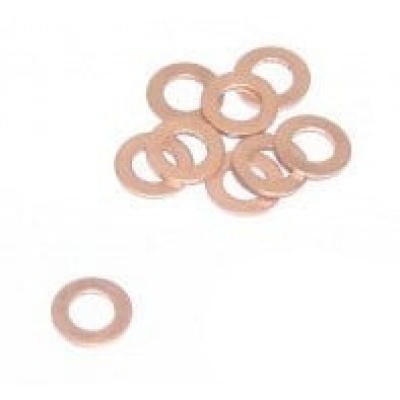 Koperen ring M6 (afsluiten inlaatspruitstuk) Foto van Koperen ring M6 (afsluiten inlaatspruitstuk)